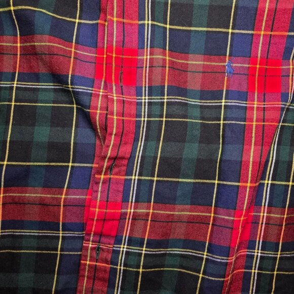 Ralph Lauren Classic Fit Performance Flannel Shirt XXL Red Plaid Button Down - Picture 3 of 7